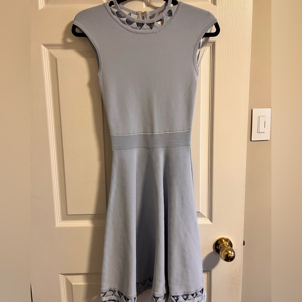 Beautiful powdery blue Ted baker knitted style dress